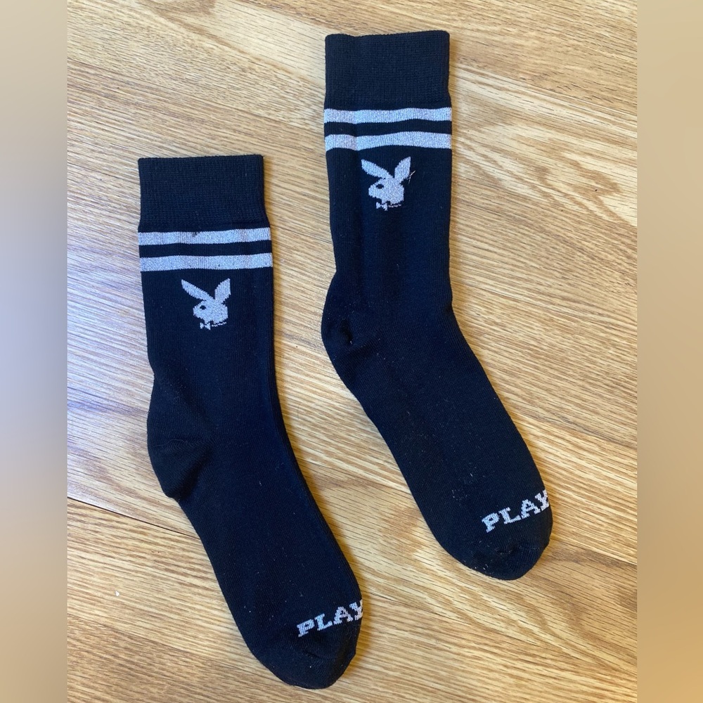 🐰 PLAYBOY bunny camp socks! Excellent condition